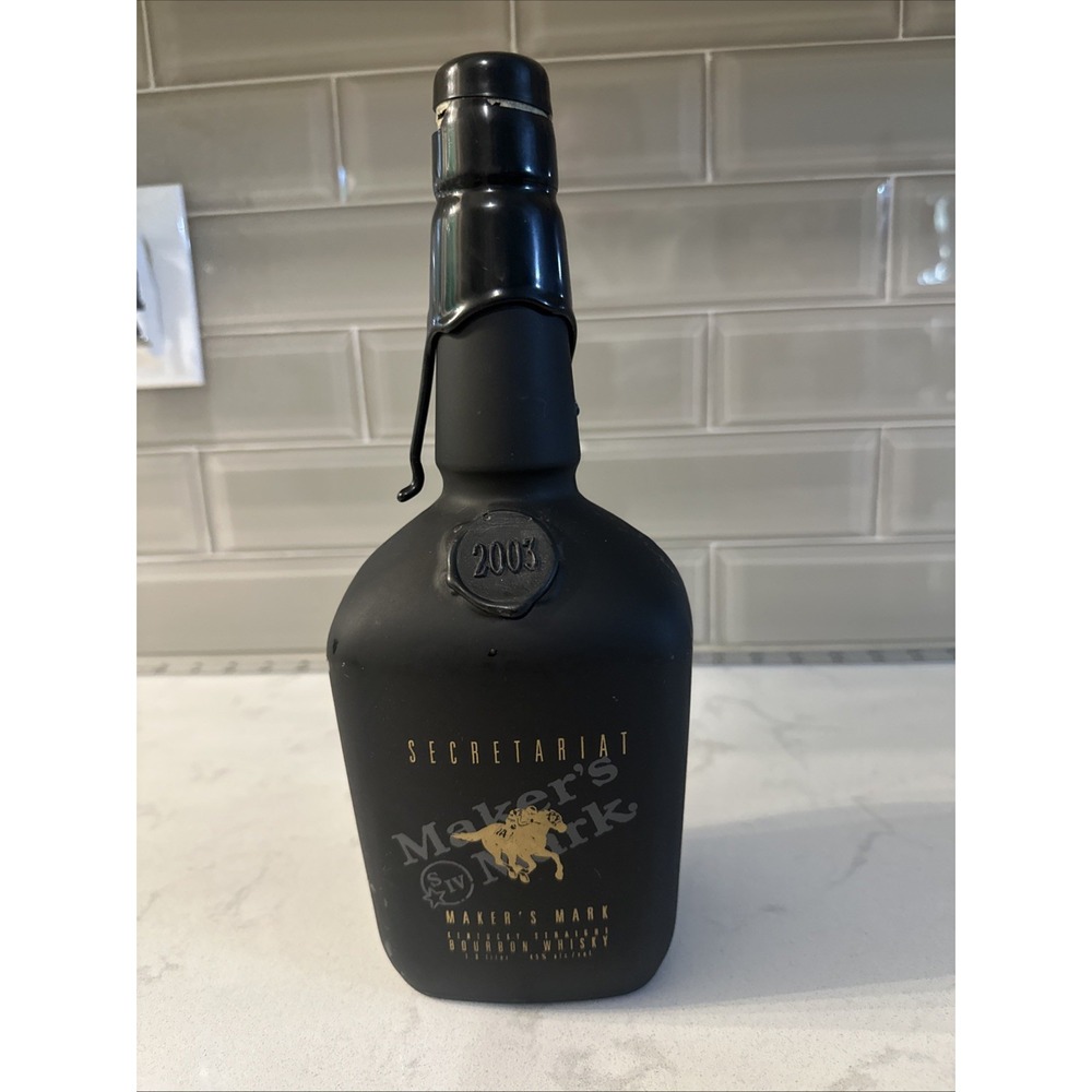 Makers Mark 2003 Secretariat 30th Anniversary Empty Bottle Numbered 5510/18000